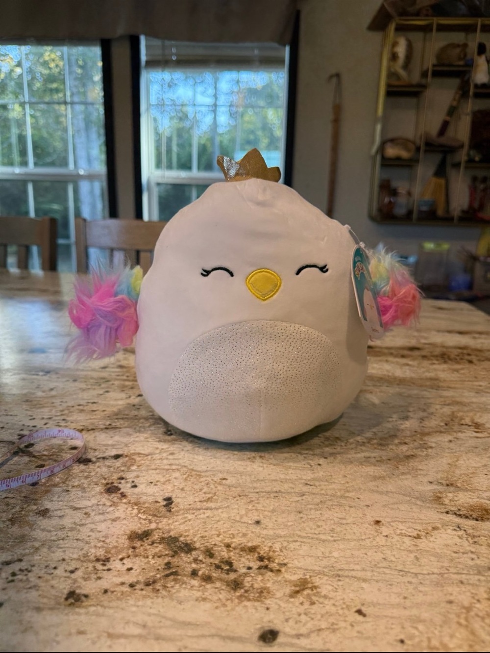 2 for $10 sale: NWT Squishmallows 8-inch Serena the Swan plush golden crown